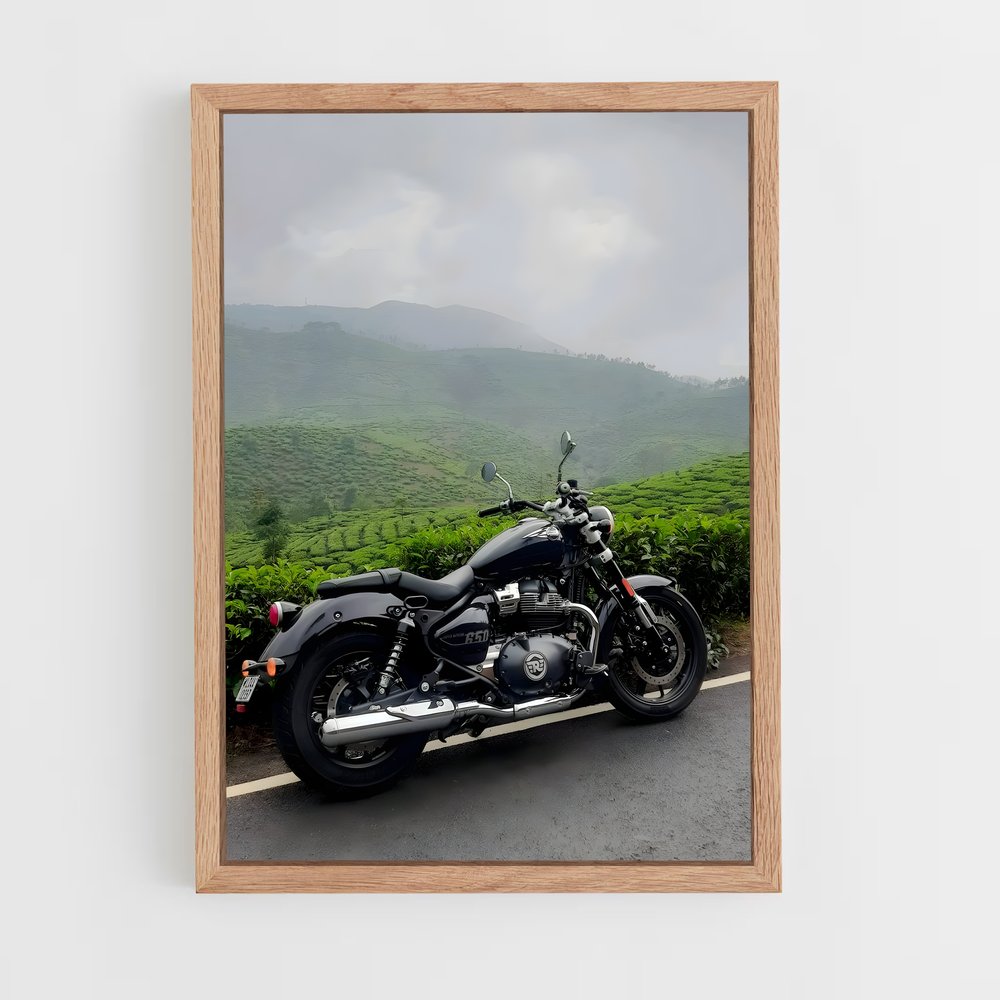 Poster Route du Voyage – affiche Royal Enfield (vue 4)